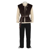 Herren Steampunk Mittelalterliche Jacke Gothic Viktorianisch Cosplay Kostüm Outfits Halloween Karneval Anzug