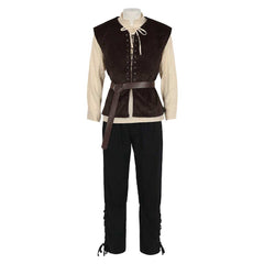 Herren Steampunk Mittelalterliche Jacke Gothic Viktorianisch Cosplay Kostüm Outfits Halloween Karneval Anzug