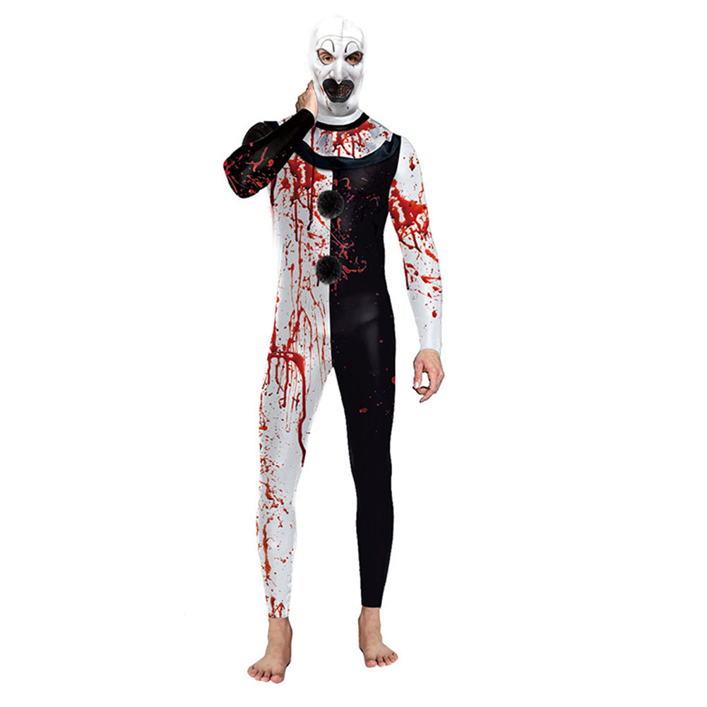 Herren Terrifier Art the Clown Cosplay Kostüm Outfits Halloween Karneval Anzug