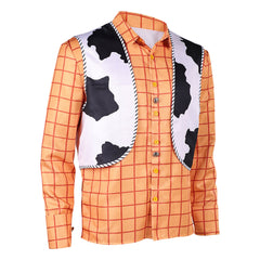Herren Toy Story Cosplay-Kostüm für Halloween, Karneval oder Partys: Woody Weste Shirt