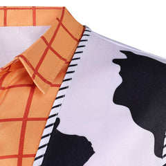 Herren Toy Story Cosplay-Kostüm für Halloween, Karneval oder Partys: Woody Weste Shirt