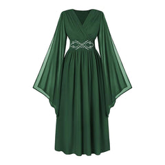 Hexe Renaissancerobe Mittelalterkleid Renaissance Gewand Latverian Halloween Karneval Kostüm