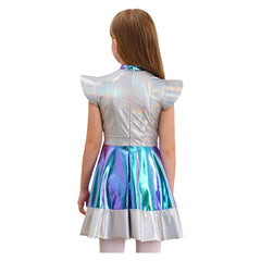 Kinder Alien Kleid Cosplay Kostüm Outfits Halloween Karneval Anzug