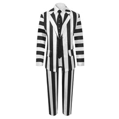 Kinder Beetle Juice Cosplay Kostüm Outfits Halloween Karneval Anzug