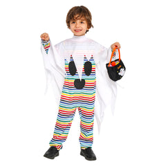Kinder Cosplay Kostüm Halloween Karneval Party Anzug Kleines Gespenst Farbe Bar Ghost