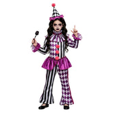Kinder Cosplay-Kostüm Halloween Karneval Party-Outfit Clown Illusionist