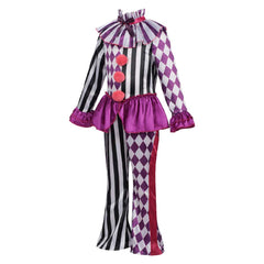 Kinder Cosplay-Kostüm Halloween Karneval Party-Outfit Clown Illusionist
