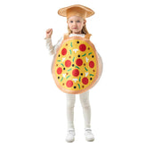 Kinder Cosplay Kostüm Outfits Halloween Karneval Anzug Pizza Essen Lustig