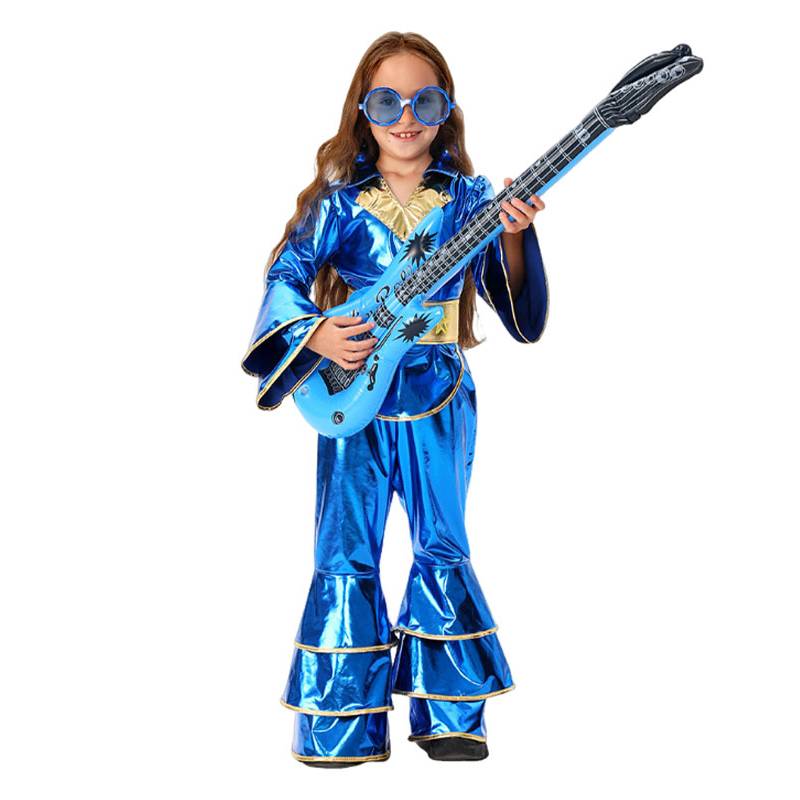 Kinder Disco Cosplay-Kostüm Halloween Karneval Partyanzug