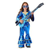 Kinder Disco Cosplay-Kostüm Halloween Karneval Partyanzug