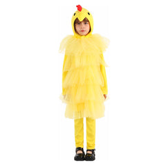 Kinder Halloween Karneval Anzug Gelb Huhn Bühne Performance Cosplay Kostüm Outfits