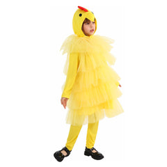 Kinder Halloween Karneval Anzug Gelb Huhn Bühne Performance Cosplay Kostüm Outfits