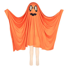 Kinder Halloween Kürbis Gespenst Umhang Cosplay Kostüm Halloween Karneval Party Anzug