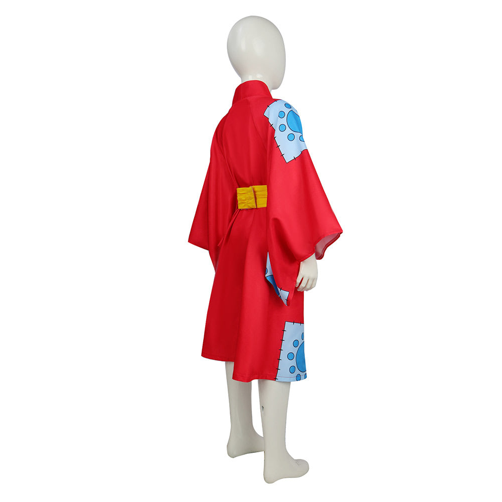 Kinder Luffy one piece Cosplay Kostüm Outfits Halloween Karneval Anzug Anime