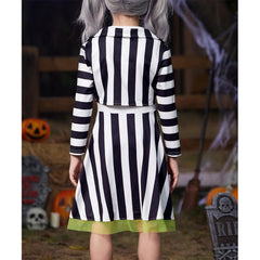 Kinder Mädchen Beetle Juice Cosplay Kostüm Halloween Karneval Party Anzug