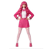 Kinder Mädchen Descendants Rosa Cosplay-Kostüm für Halloween, Karneval und Partys