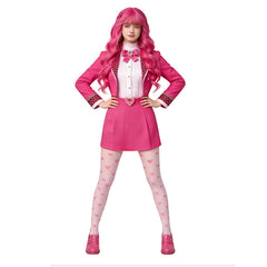Kinder Mädchen Descendants Rosa Cosplay-Kostüm für Halloween, Karneval und Partys