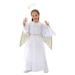 Kinder Mädchen Engel Cosplay Bühne Performance Cosplay Kostüm Halloween Karneval Party Anzug