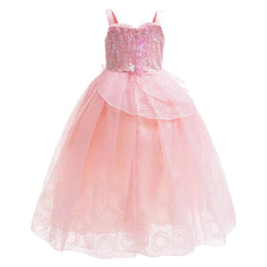 Kinder Mädchen Glinda Kleid Rosa Kostüm Halloween Karneval Party Ausrüstung