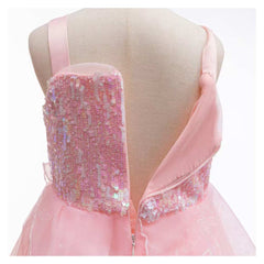 Kinder Mädchen Glinda Kleid Rosa Kostüm Halloween Karneval Party Ausrüstung