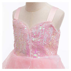 Kinder Mädchen Glinda Kleid Rosa Kostüm Halloween Karneval Party Ausrüstung