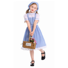 Kinder Mädchen Kleid Cosplay Kostüm Halloween Karneval Party Kostüm Pilgerin Hirtenmädchen Kleid