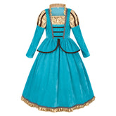 Kinder Mädchen Kleid Cosplay Kostüm Mittelalterliches schottisches Prinzessinnenkleid Halloween Karnevalsparty