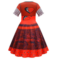 Kinder Mädchen Kleid Descendants: The Rise of Red- Red Cosplay Kostüm Outfits Halloween Karneval Anzug