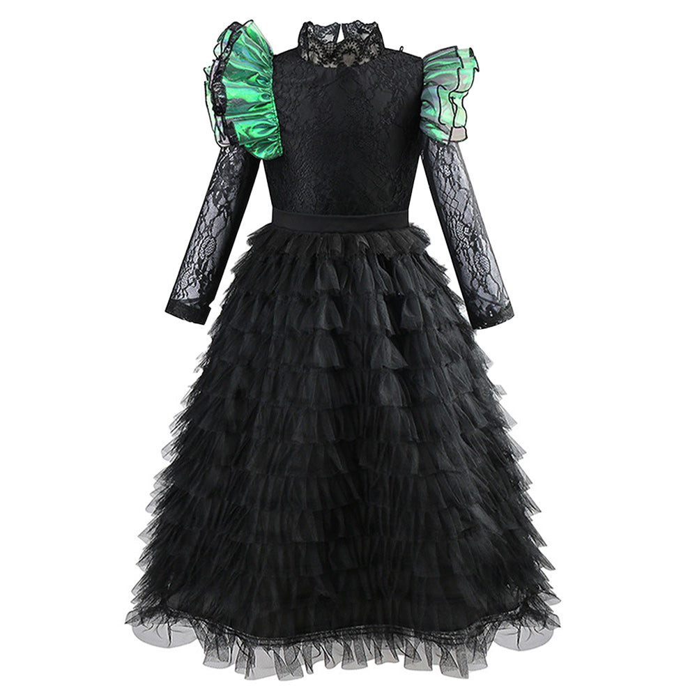 Kinder Mädchen Kleid Elphaba wiked Cosplay Kostüm Halloween Karneval Party Anzug