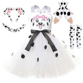 Kinder Mädchen Kleid Hund Tier-Cosplay Cosplay-Kostüm Halloween Karneval Party