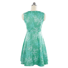 Kinder Mädchen Kleid Inside Out -Disgust Cosplay Kostüm Outfits Halloween Karneval Anzug