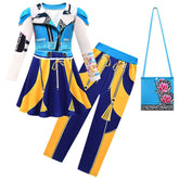 Kinder Mädchen Kleid Kpop Demon Hunters Zoey Cosplay Kostüm Halloween Karneval Party Anzug