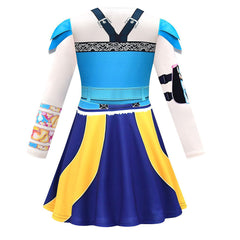 Kinder Mädchen Kleid Kpop Demon Hunters Zoey Cosplay Kostüm Halloween Karneval Party Anzug
