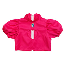 Kinder Mädchen Kleid Super Mario Prinzessin Peach Cosplay-Kostüm Halloween Karneval und Partys