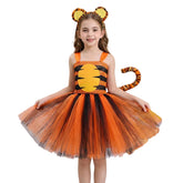 Kinder Mädchen Kleid Tier-Cosplay Cosplay-Kostüm Halloween Karneval Party