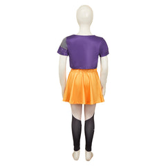Kinder Mädchen Kpop Demon Hunters Mila Kleid Cosplay Kostüm Halloween Karneval Party Anzug