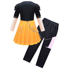 kinder Mädchen Kpop Demon Hunters Mira Cosplay Kostüm Halloween Karneval Party Anzug