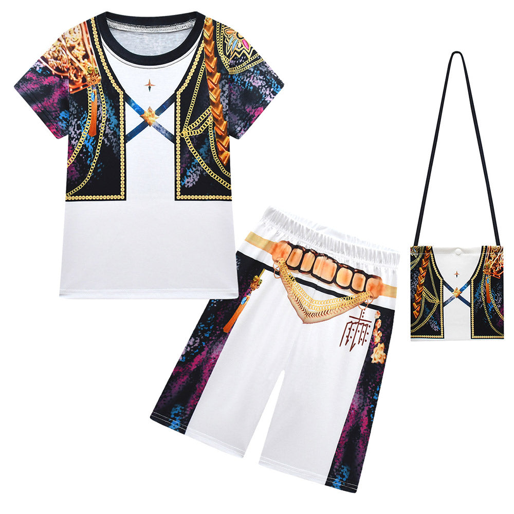 Kinder Mädchen Kpop Demon Hunters Rumi Cosplay-Kostüm Schlafanzug Halloween Karneval party Anzug