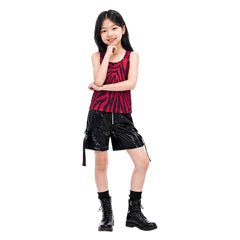 Kinder Mädchen Nikki Freeman rot Kostüm Set Nikki Cosplay Outfit