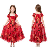 Kinder Mädchen Patricia rot Kleid Widow‘s Bay Patricia Cosplay Outfit