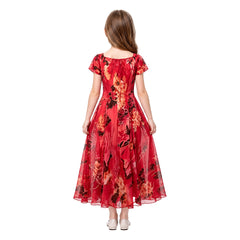 Kinder Mädchen Patricia rot Kleid Widow‘s Bay Patricia Cosplay Outfit