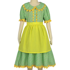 Kinder Mädchen Pionier Kolonial Floral Bürgerkrieg Kleid Cosplay Kostüm Halloween Karneval Party Anzug