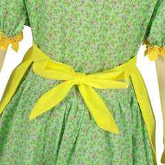 Kinder Mädchen Pionier Kolonial Floral Bürgerkrieg Kleid Cosplay Kostüm Halloween Karneval Party Anzug