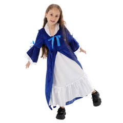 Kinder Mädchen Renaissance kleid im Französischen Vintage Stil Langes Mittelalterliches Kostüm Halloween cosplay