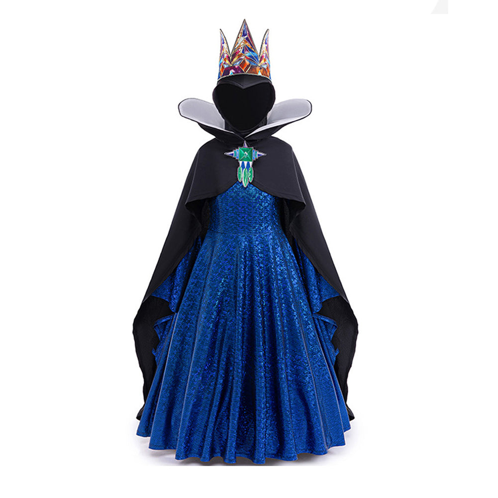 Kinder Mädchen Schneewittchen Evil Queen Cosplay Kostüm Outfits Halloween Karneval Anzug