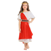Kinder Mädchen Toga Kostüm antiken Rom Cosplay Kostüm Halloween Karneval Party Anzug