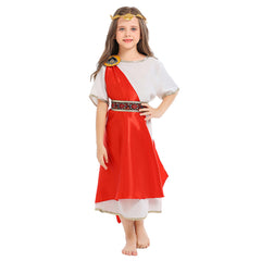 Kinder Mädchen Toga Kostüm antiken Rom Cosplay Kostüm Halloween Karneval Party Anzug