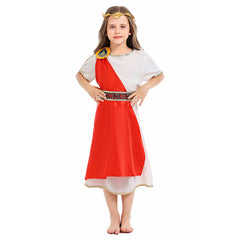 Kinder Mädchen Toga Kostüm antiken Rom Cosplay Kostüm Halloween Karneval Party Anzug