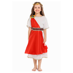Kinder Mädchen Toga Kostüm antiken Rom Cosplay Kostüm Halloween Karneval Party Anzug