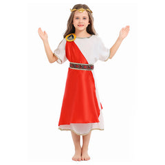 Kinder Mädchen Toga Kostüm antiken Rom Cosplay Kostüm Halloween Karneval Party Anzug